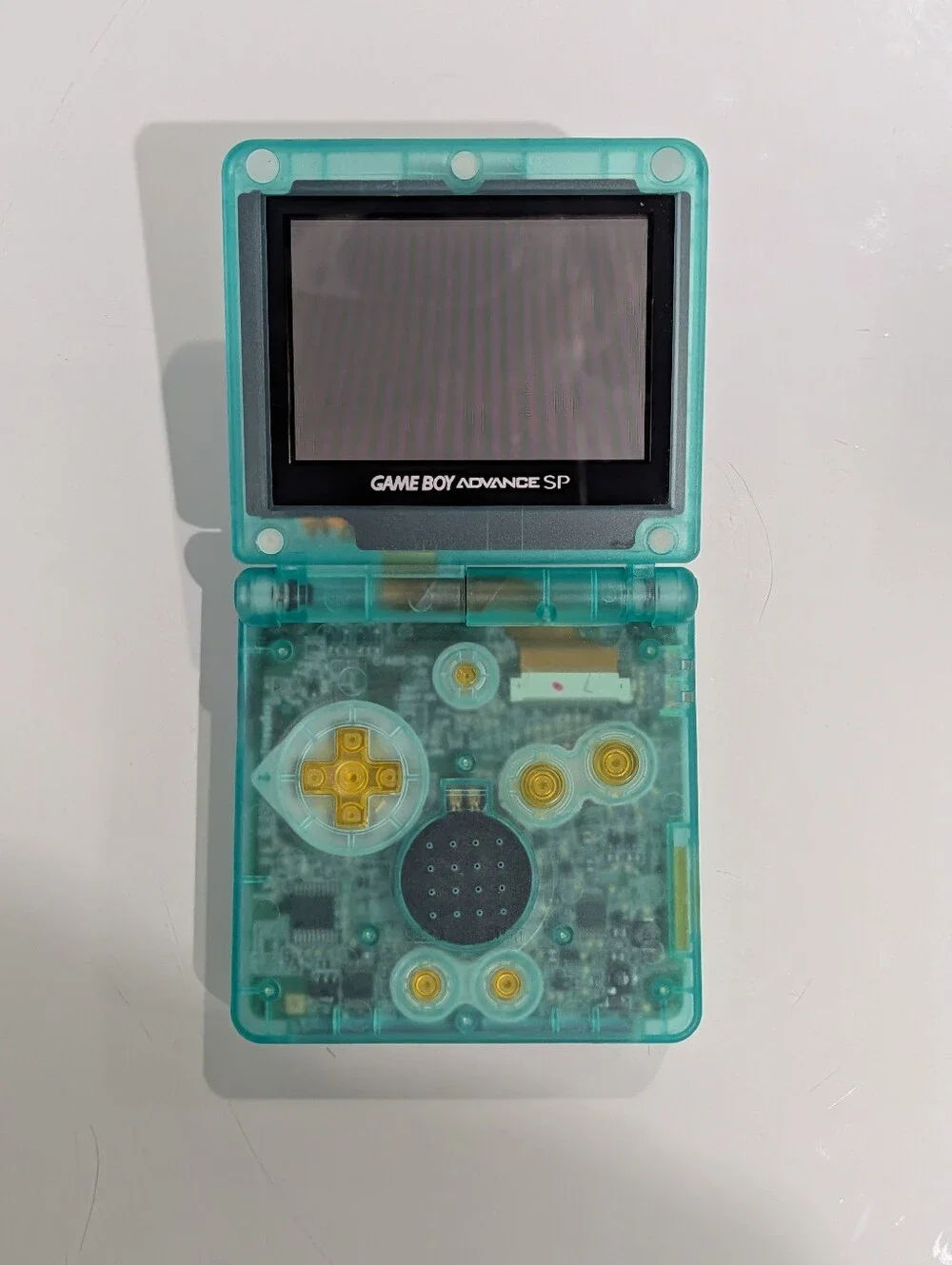 Transparent Clear Green Nintendo Game Boy Advance SP AGS-001 GBA SP